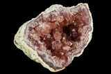 Pink Amethyst Geode Section - Argentina #124177-1